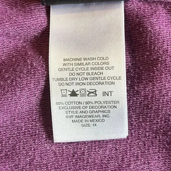 Harley Davidson Motorcycles Womens Size 1X Purple Hoodie Sweatshirt El Paso, TX - Picture 8 of 8